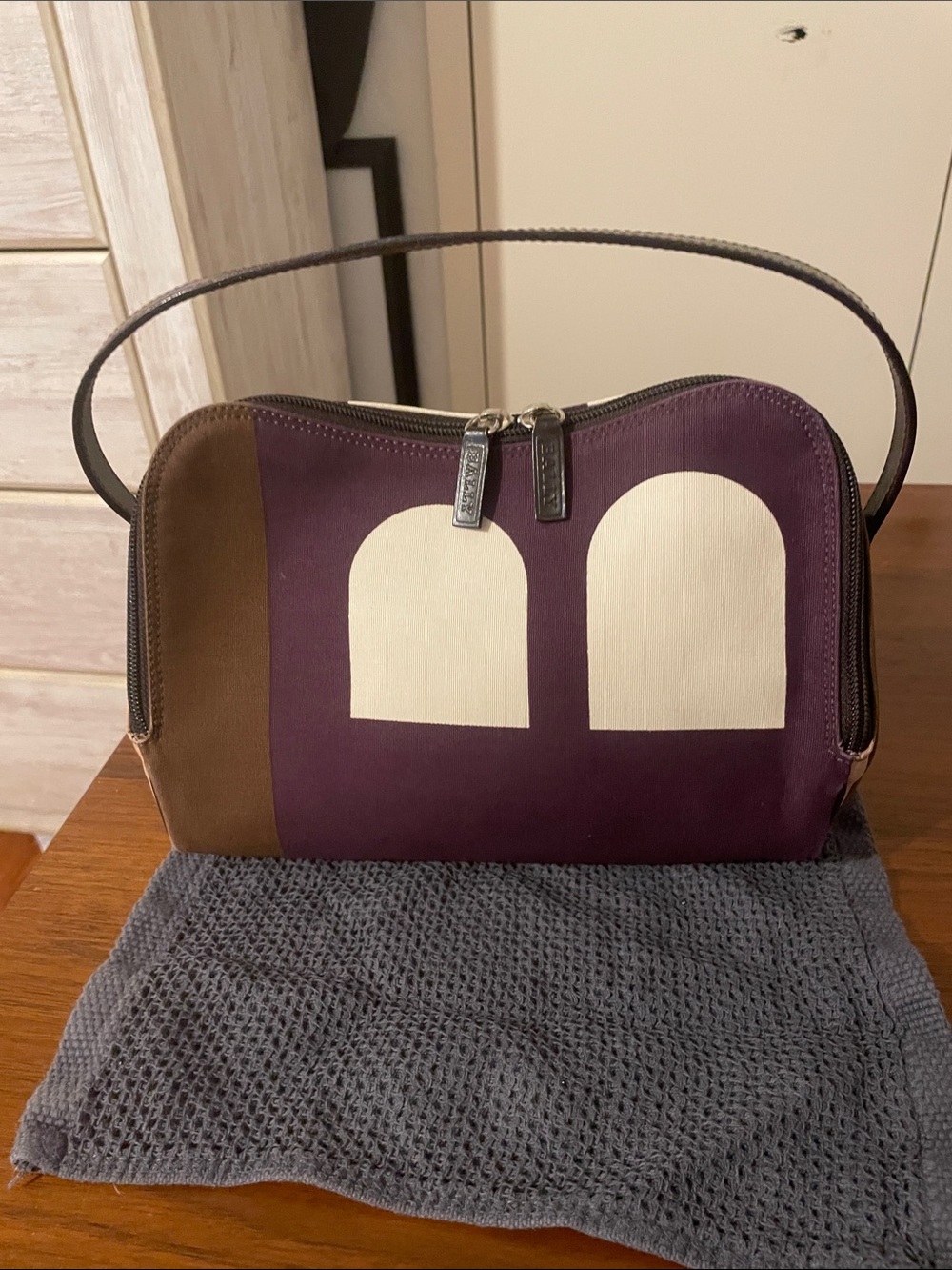 Bally Colorblock mini Boston bag, made in Italy